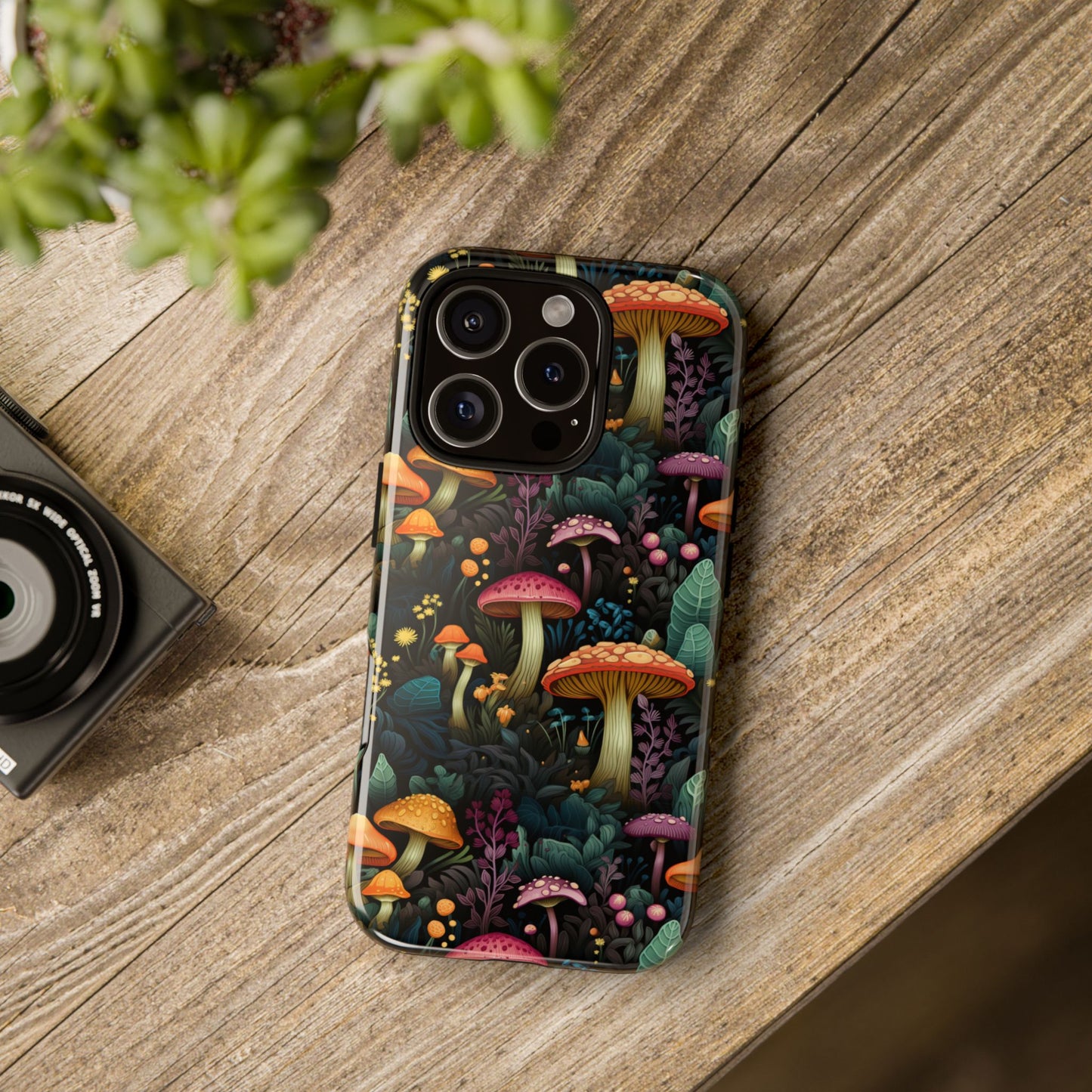 Mushroom Forest Colorful Fungi Phone Case