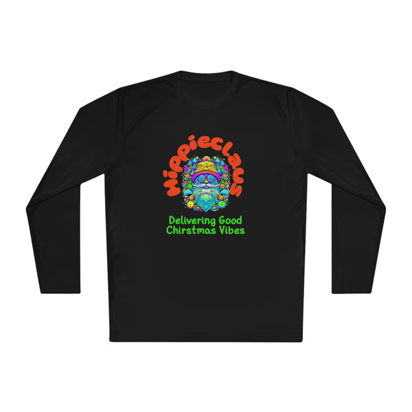 Unisex Long Sleeve TShirt Hippie Claus Graphic Tshirt Funny Tee