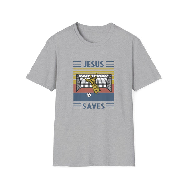 Jesus Saves Unisex Softstyle T-Shirt Funny TShirt Christian TShirt