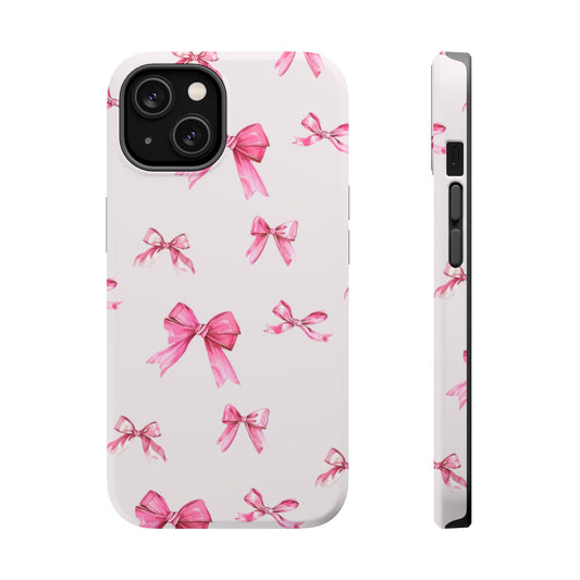 Coquette Pink Bow MagSafe iPhone Case