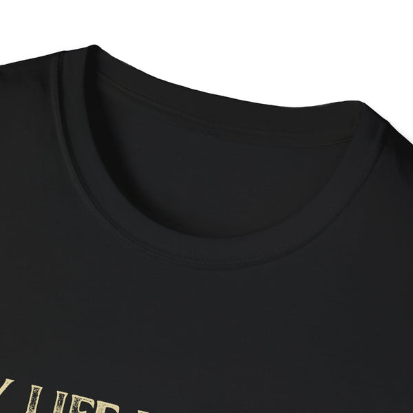 “My Life Is Going Downhill Fast" Skeleton Racer T-Shirt | Retro Winter Sports Graphic Tee