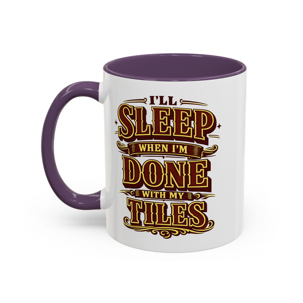 Mahjong Coffee Mug I'll Sleep When Done With My Tiles Game Night Gift