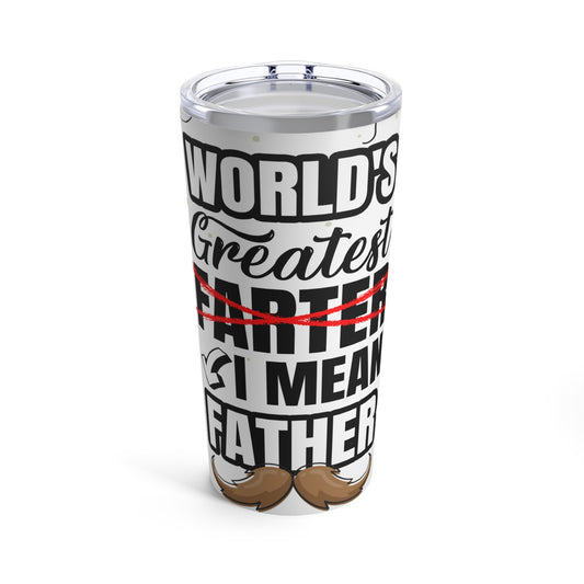 Worlds Greatest Farter and Father 20oz Travel Mug