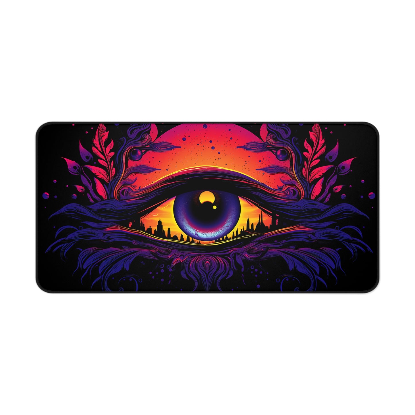 Synthwave Eye - Desk Mat