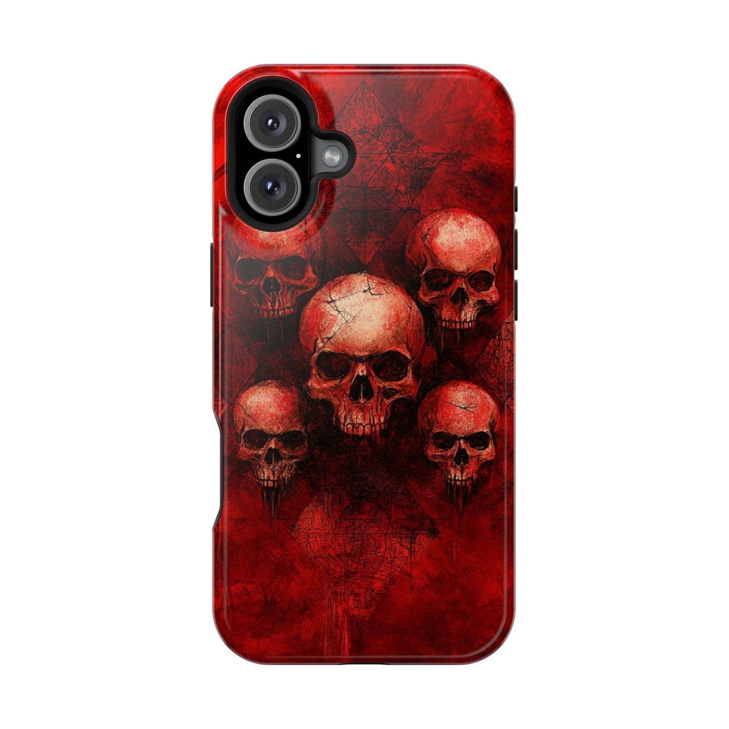 Red Skulls MagSafe iPhone Case
