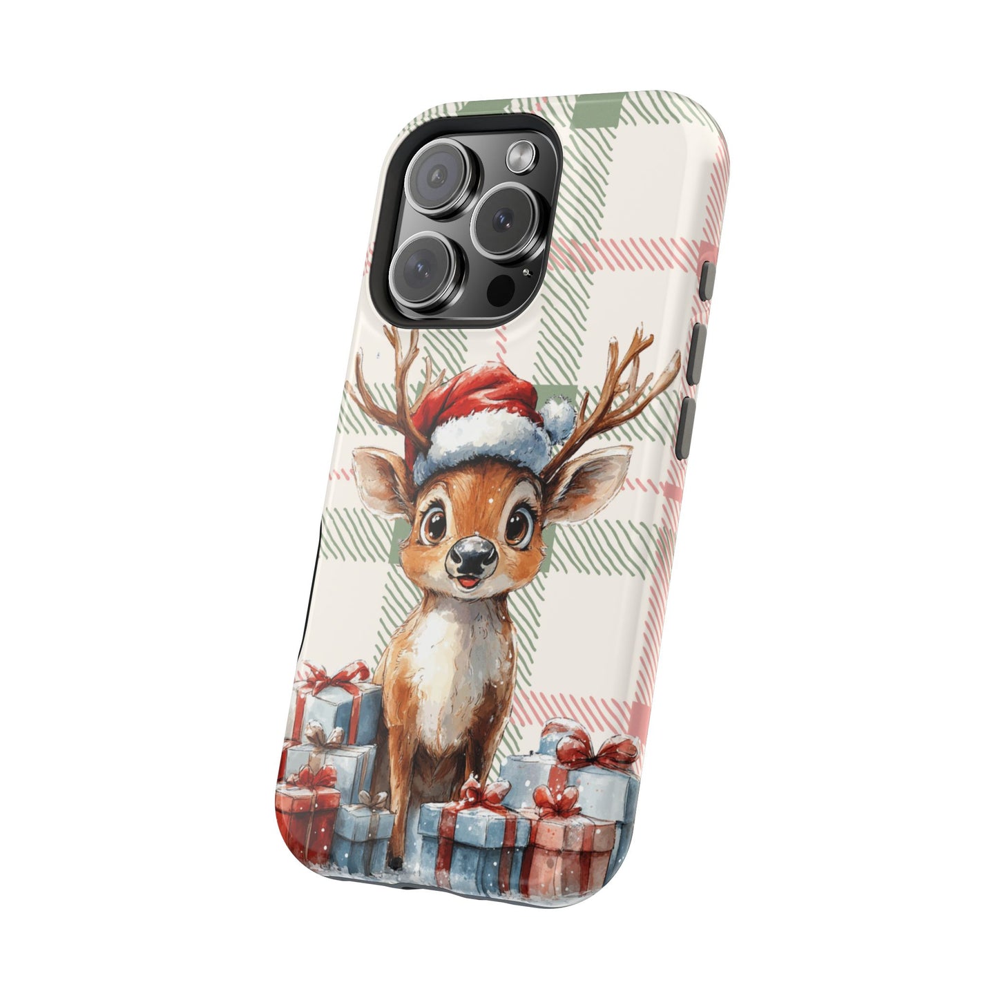 Festive Reindeer MagSafe Christmas iPhone Case