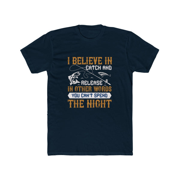 Mens Catch and Release Fishing TShirt Funny Tee Fishing Themed Tee