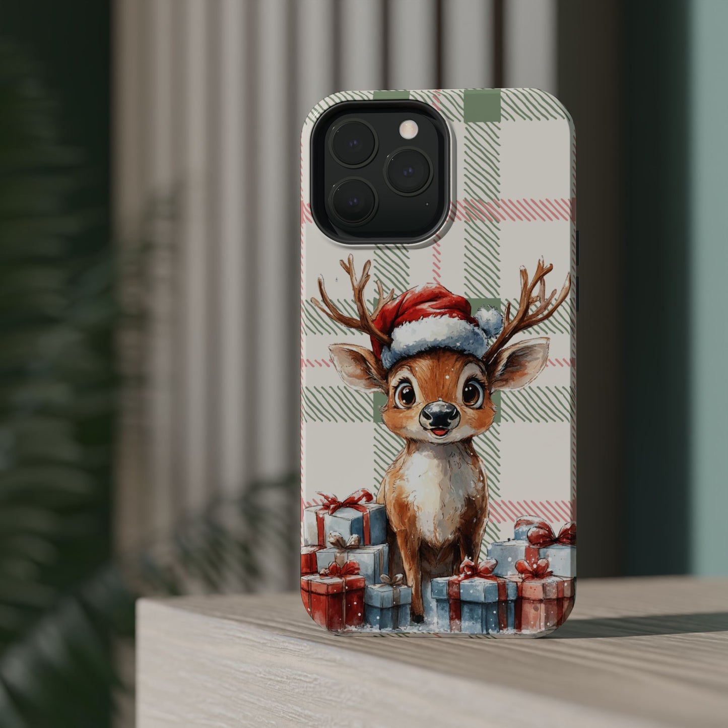 Festive Reindeer MagSafe Christmas iPhone Case