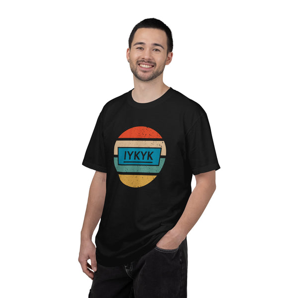 IYKYK Vintage Style Tee with Retro Rainbow