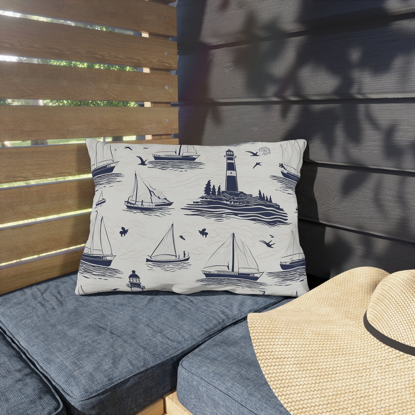 Nautical - Outdoor Throw Pillow