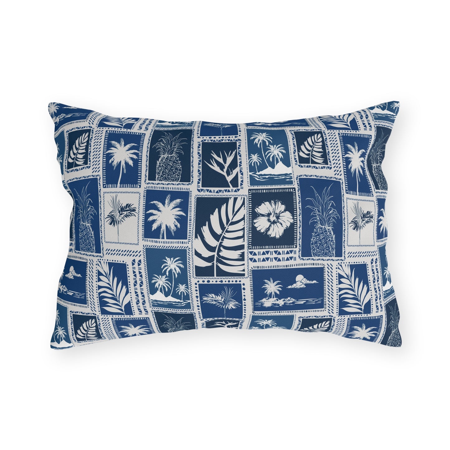 Palm Trees & Pineapples Tropical - Outdoor Pillow