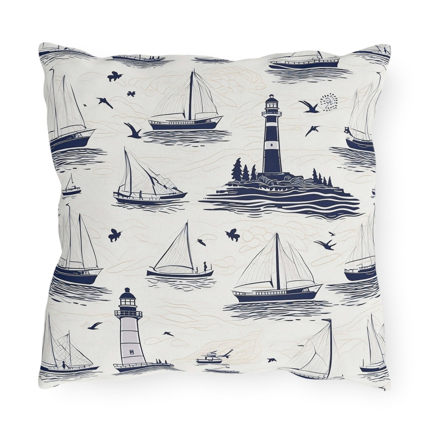 Nautical - Outdoor Throw Pillow