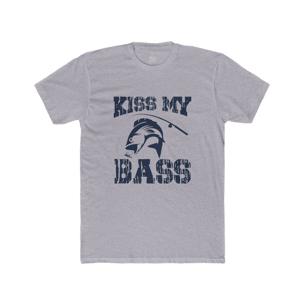 Kiss My Bass TShirt Fishing Cotton Crew Tee Bass Fishing TShirt