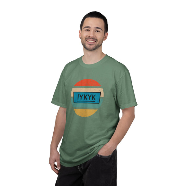 IYKYK Vintage Style Tee with Retro Rainbow