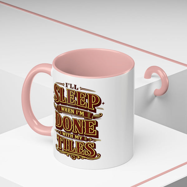 Mahjong Coffee Mug I'll Sleep When Done With My Tiles Game Night Gift