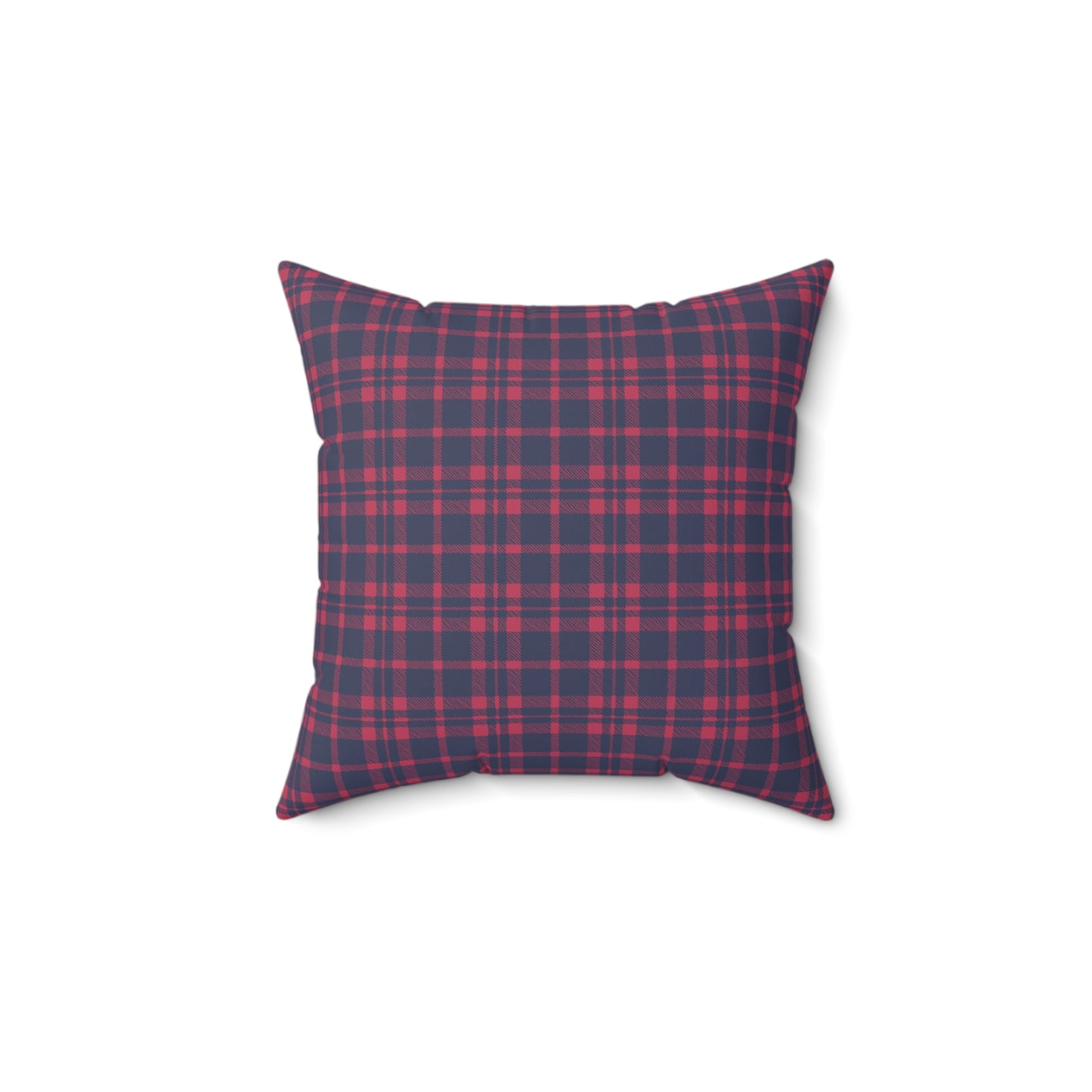 Let It Snow Gnome with Red & Blue Gingham Back - Indoor Throw Pillow