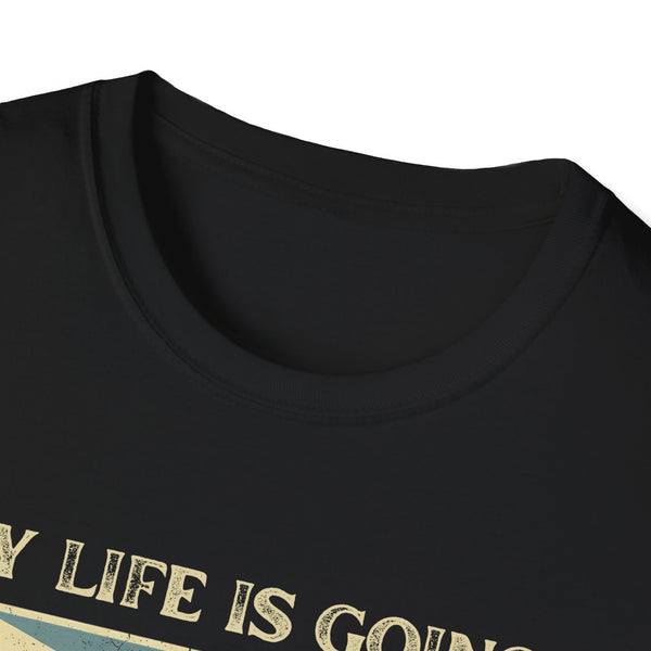 My Life Is Going Downhill Fast Retro T-Shirt | Vintage Style Funny Luge Graphic Tee