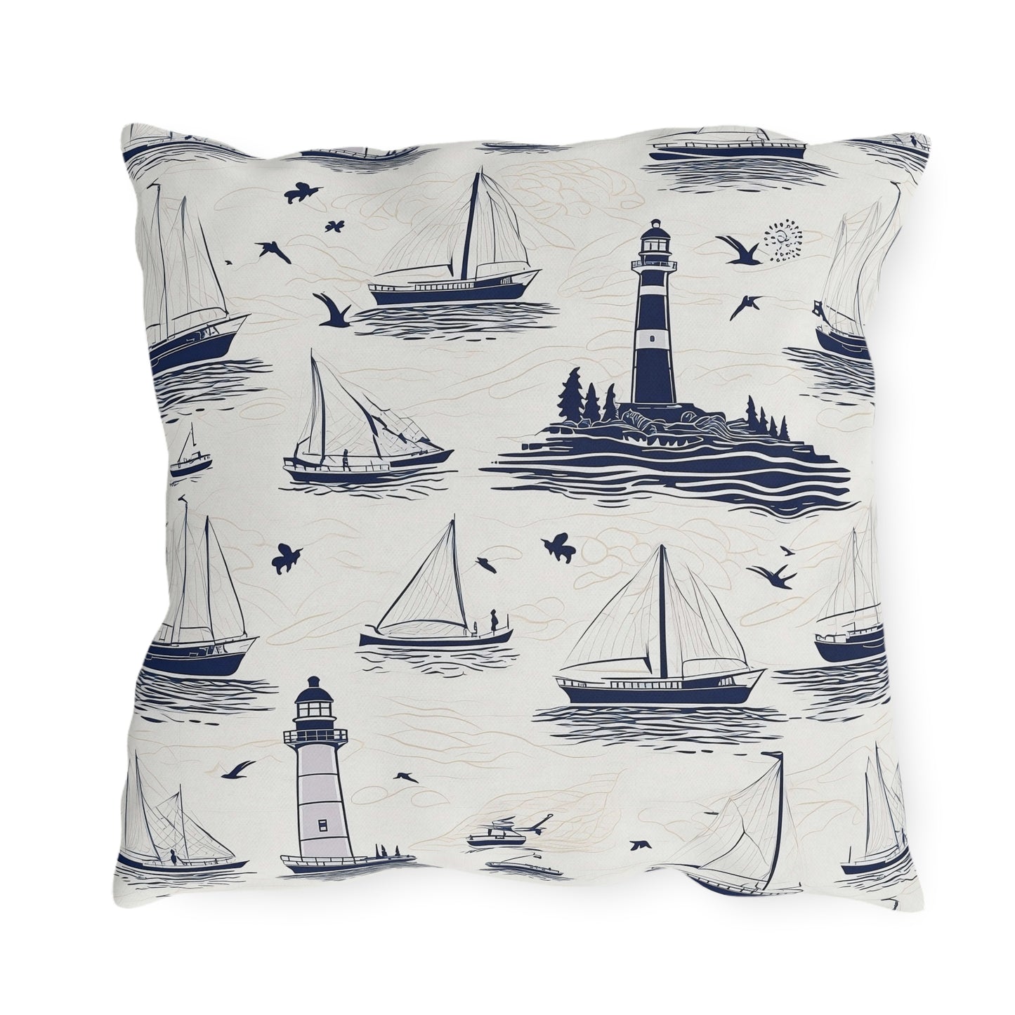 Nautical - Outdoor Throw Pillow
