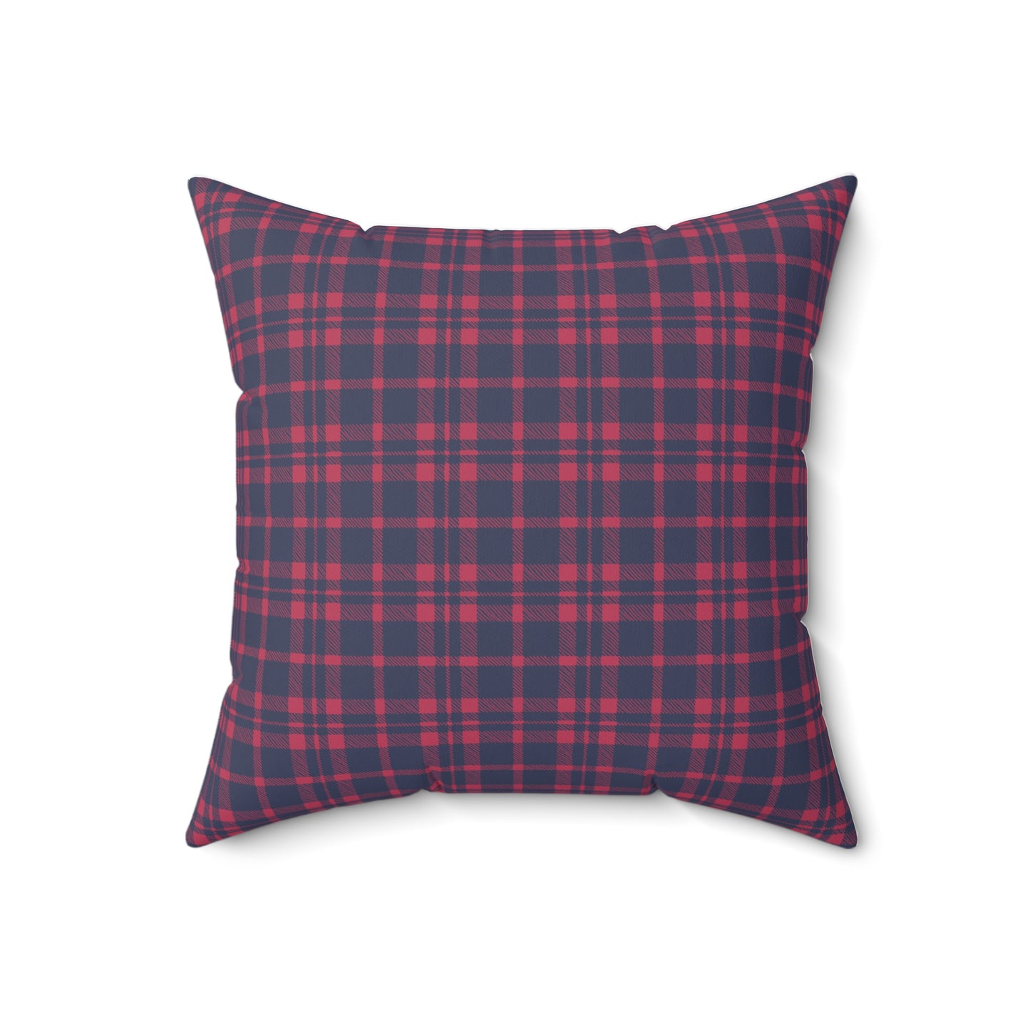 Let It Snow Gnome with Red & Blue Gingham Back - Indoor Throw Pillow