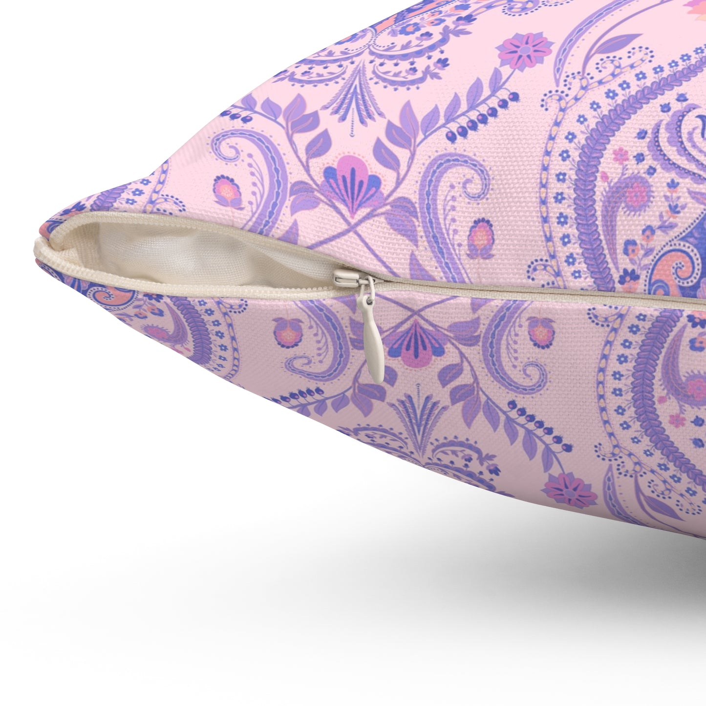 Elegant Pink & Purple Damask - Indoor Throw Pillow