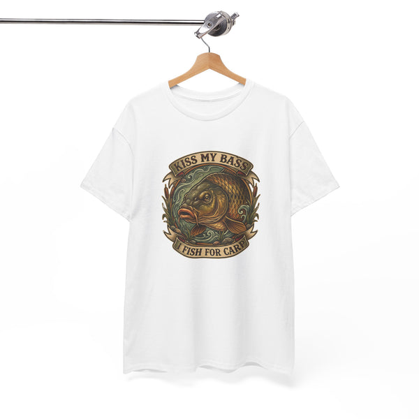 Kiss My Bass, Fish For Cash - Bass Angler Tee