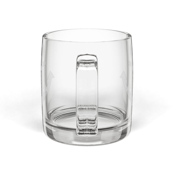 Nautical Anchor Glass Coffee Mug