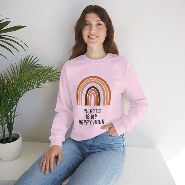 Pilates Is My Happy Hour Sweatshirt Crewneck Sweatshirt