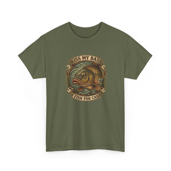 Kiss My Bass, Fish For Cash - Bass Angler Tee