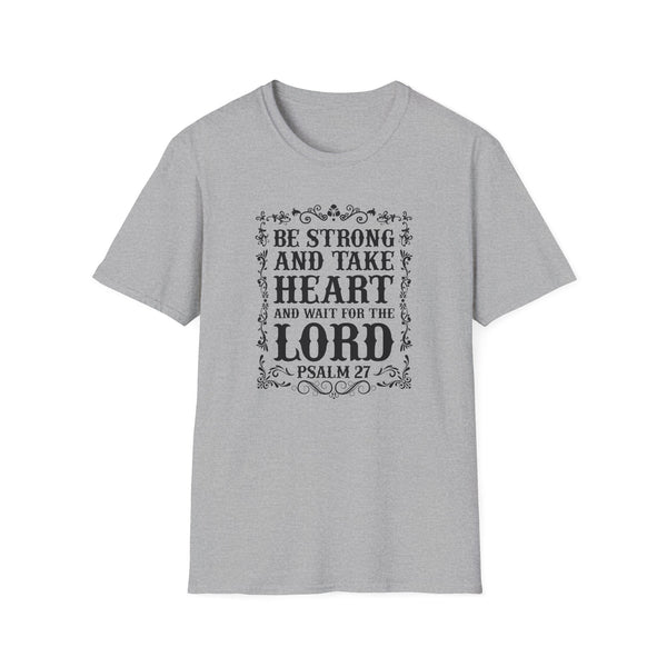 Psalm 27 Softstyle T-Shirt Christian Scripture Shirt