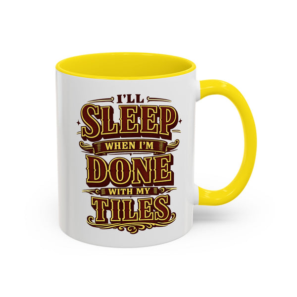 Mahjong Coffee Mug I'll Sleep When Done With My Tiles Game Night Gift