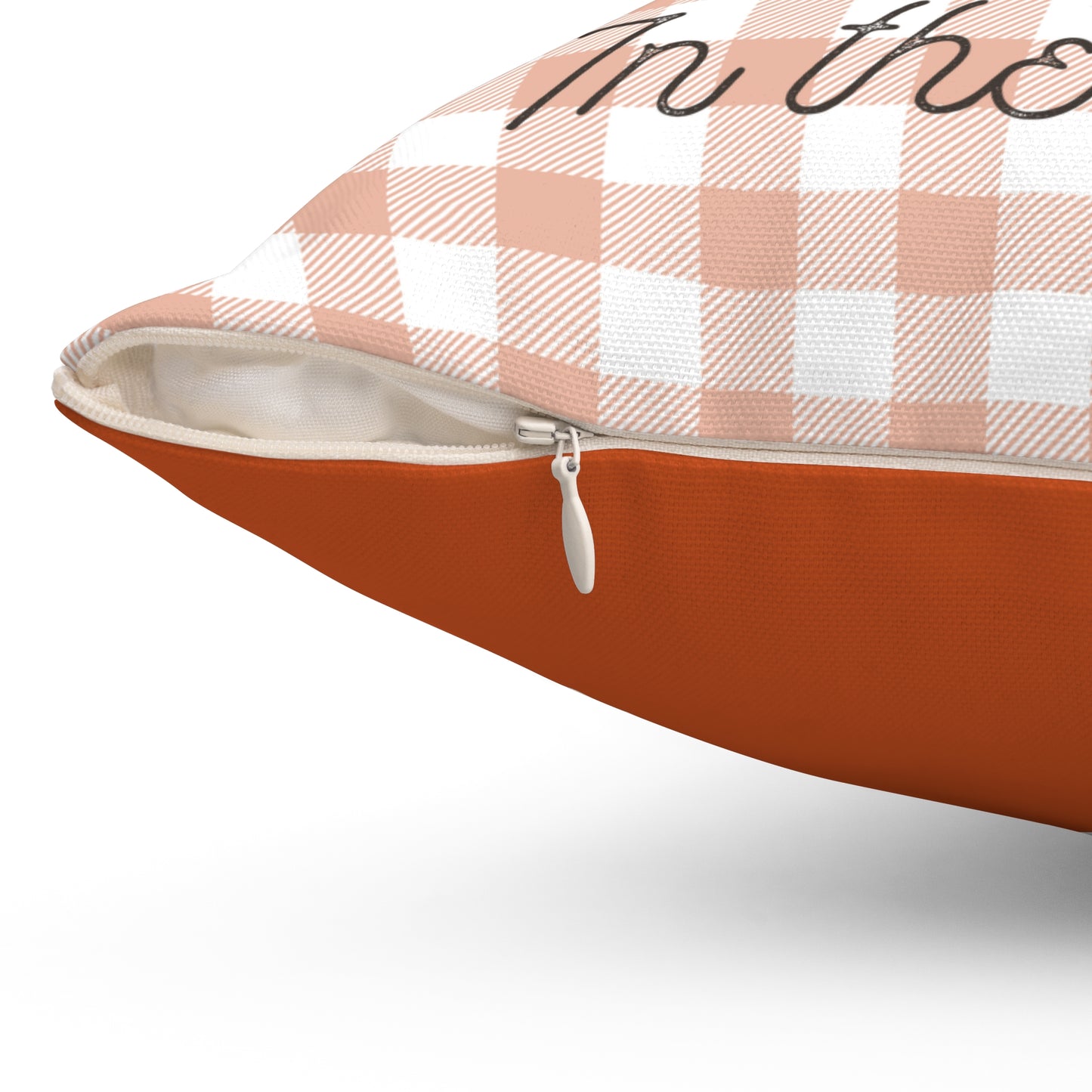 Cutest Pumpkin in the Patch - Indoor Square Throw Pillow - Front and Back Design