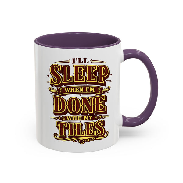 Mahjong Coffee Mug I'll Sleep When Done With My Tiles Game Night Gift
