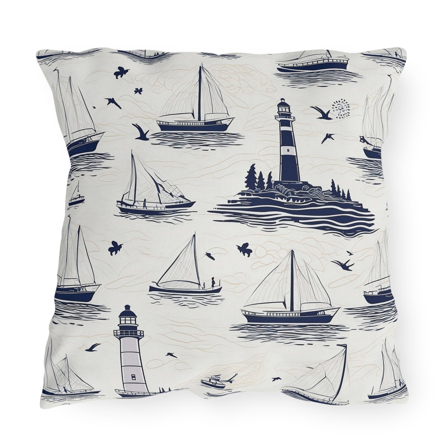 Nautical - Outdoor Throw Pillow