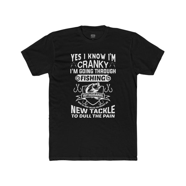 Cranky Fisherman Cotton Fishing TShirt Cotton Crew Tee Graphic TShirt