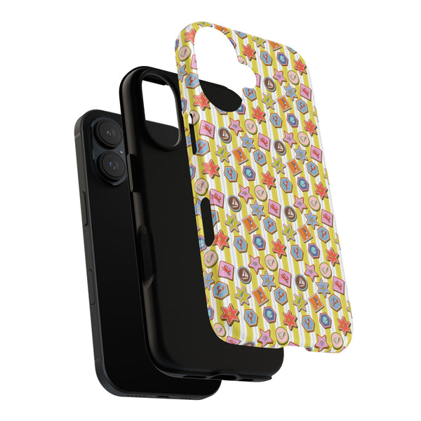 Yellow and White Striped Summer Themed Phone Case