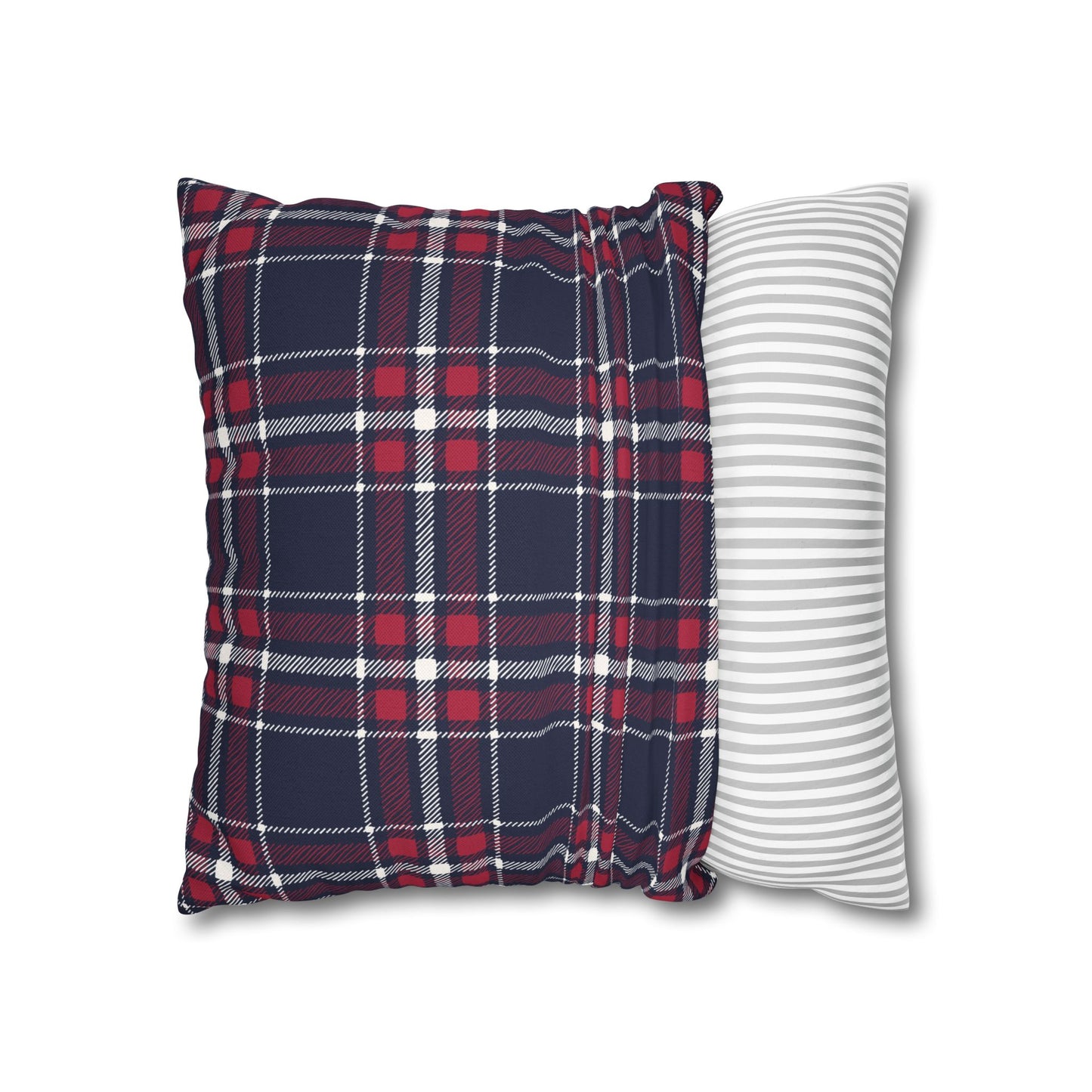 Blue & Red Plaid Christmas Pillowcase