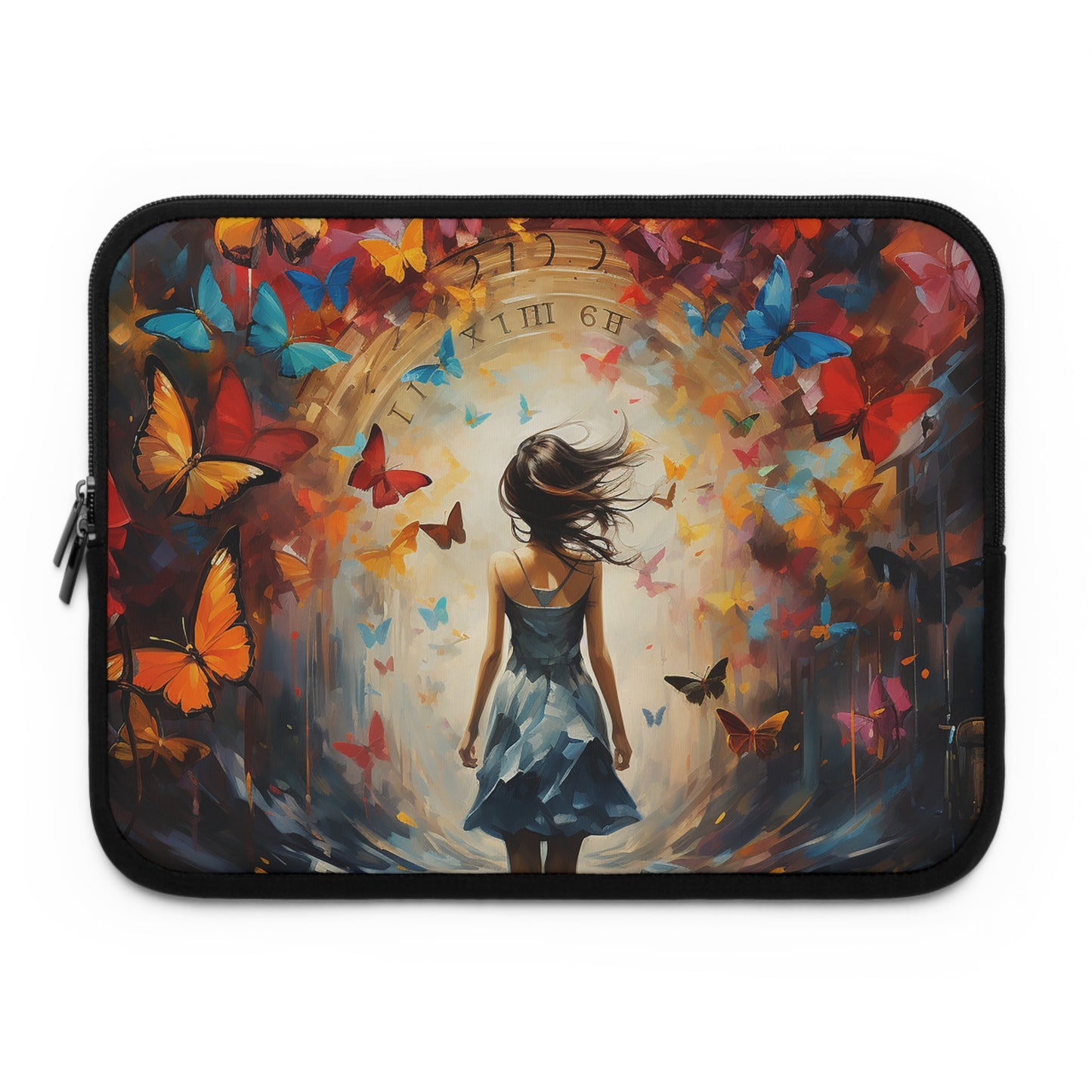 Girl Against Time Laptop Sleeve