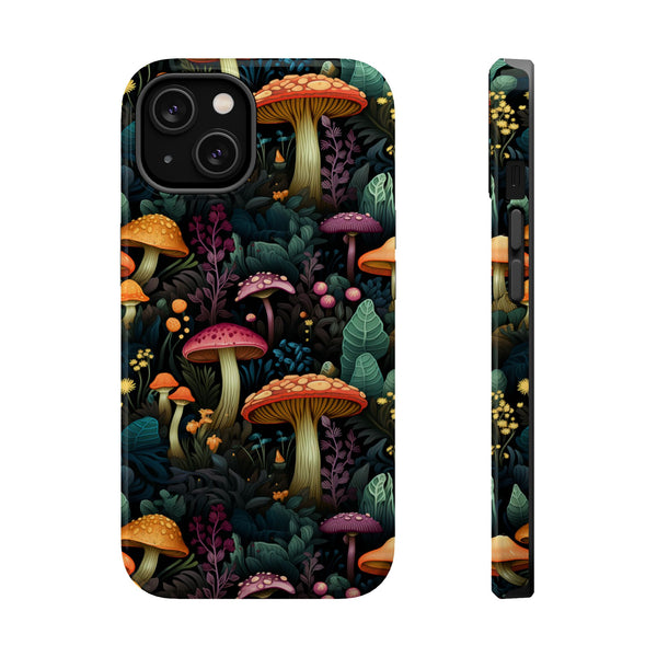 Mushroom Forest Magnetic Tough iPhone Case - Enchanting, Durable, and Unique