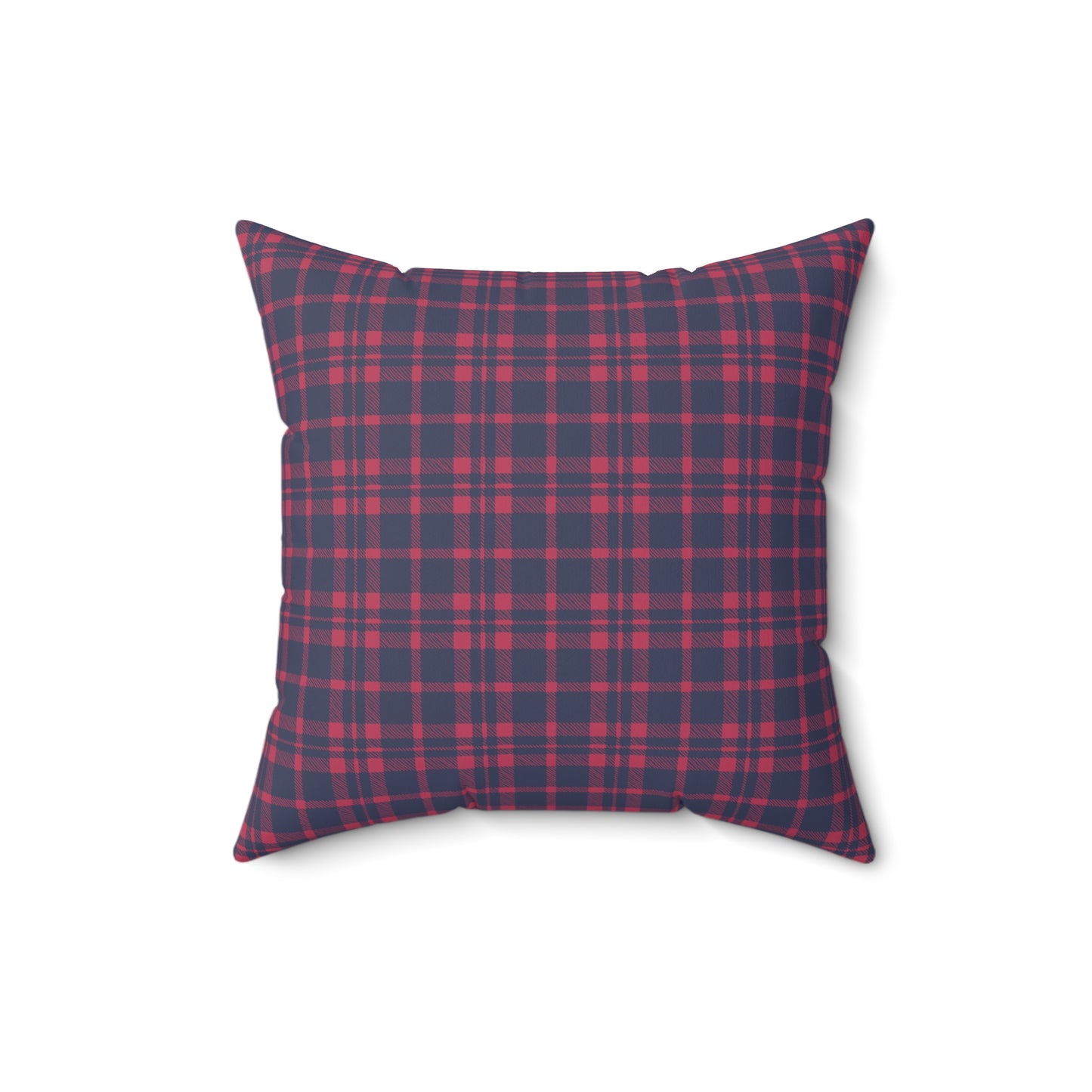 Let It Snow Gnome with Red & Blue Gingham Back - Indoor Throw Pillow
