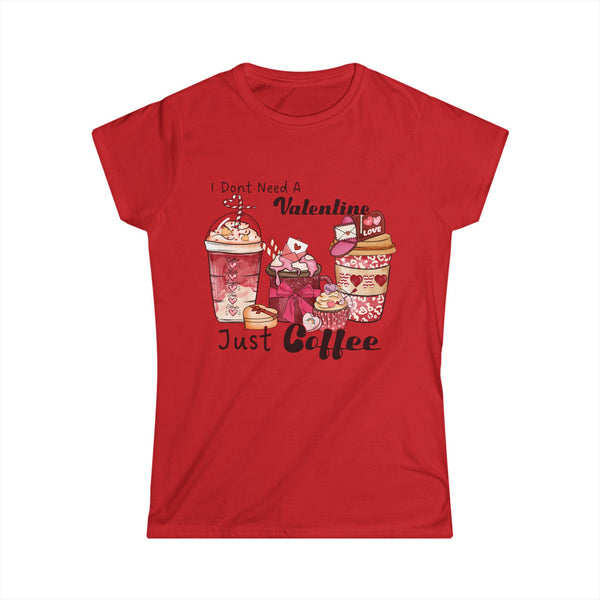 Valentines Coffee Women's Softstyle Tee,
