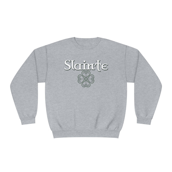 Slainte in Clovers Womens Unisex NuBlend® Crewneck Sweatshirt