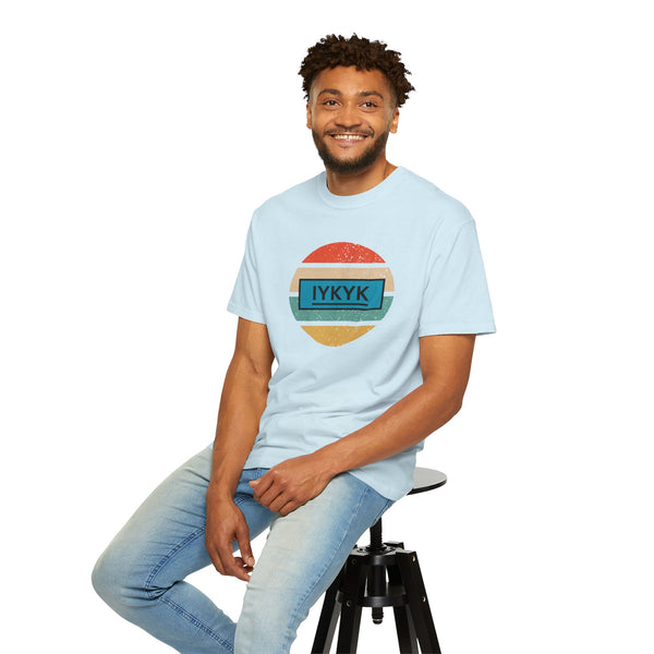 IYKYK Vintage Style Tee with Retro Rainbow