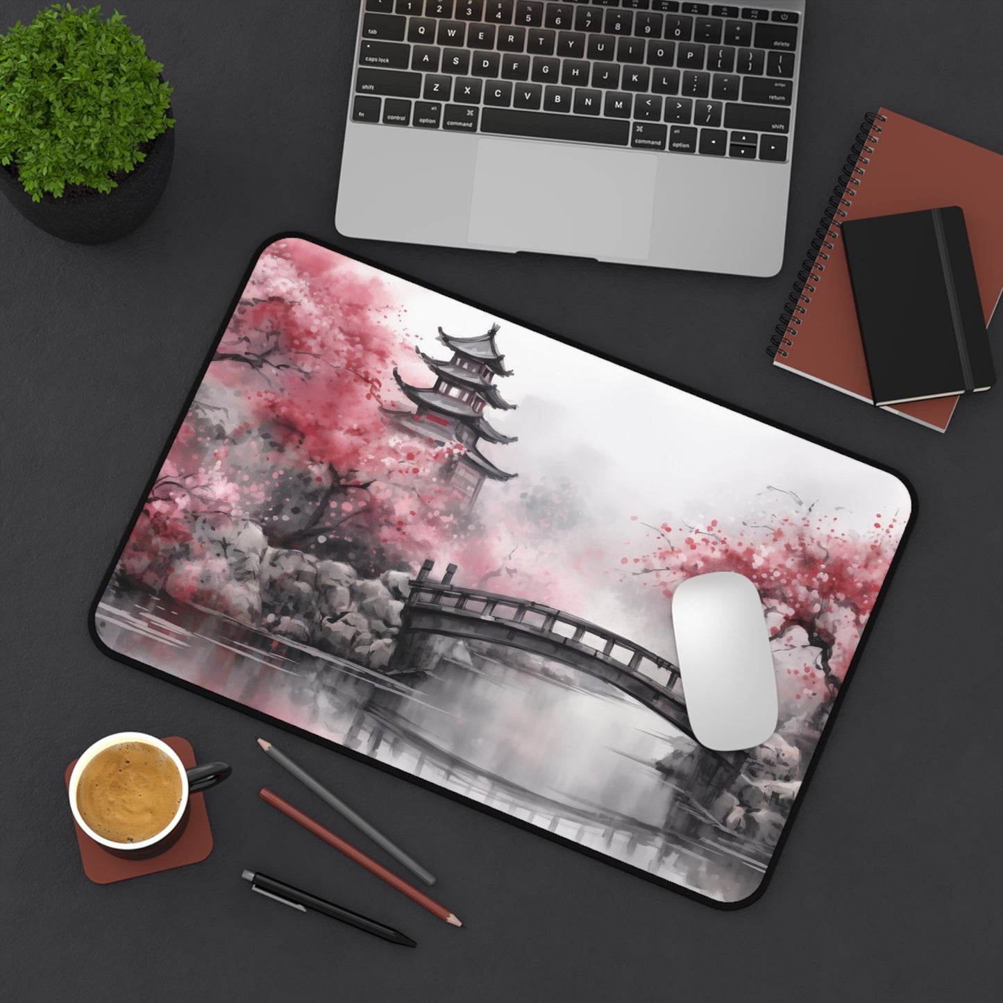 Japanese Garden Inspired Desk Mat