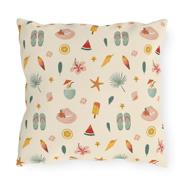 Summer Fun Patterned Outdoor Pillow