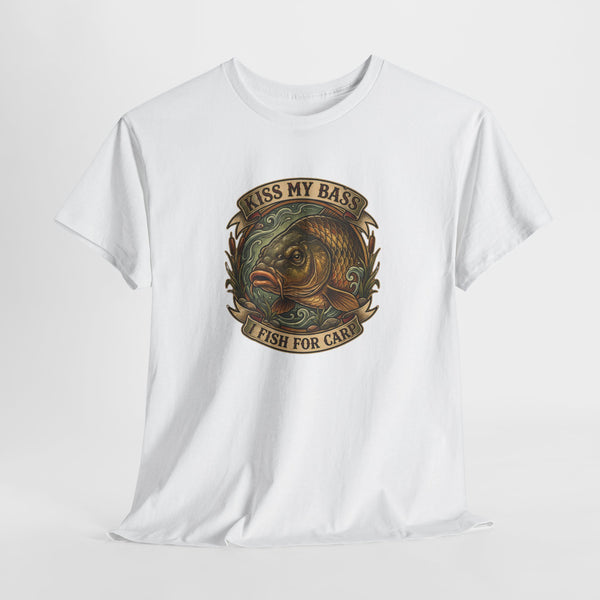 Kiss My Bass, Fish For Cash - Bass Angler Tee