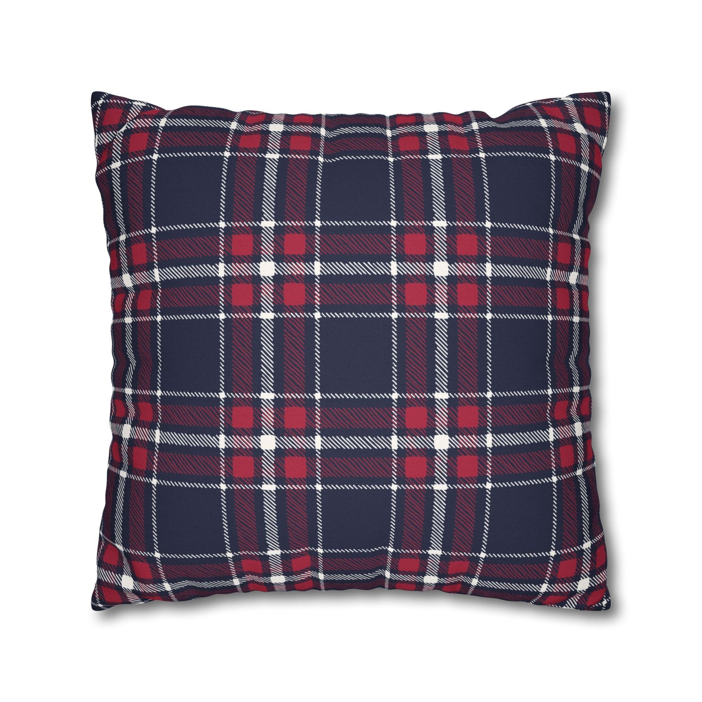 Blue & Red Plaid Christmas Pillowcase