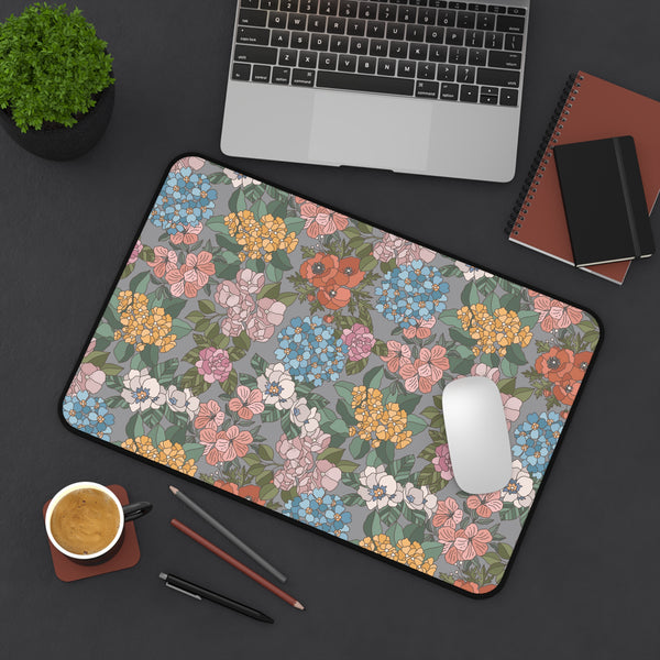 Floral Pattern Desk Mat