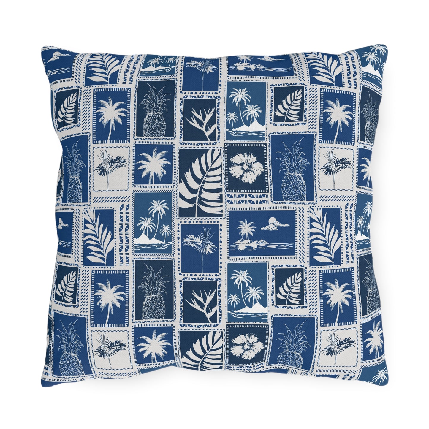 Palm Trees & Pineapples Tropical - Outdoor Pillow