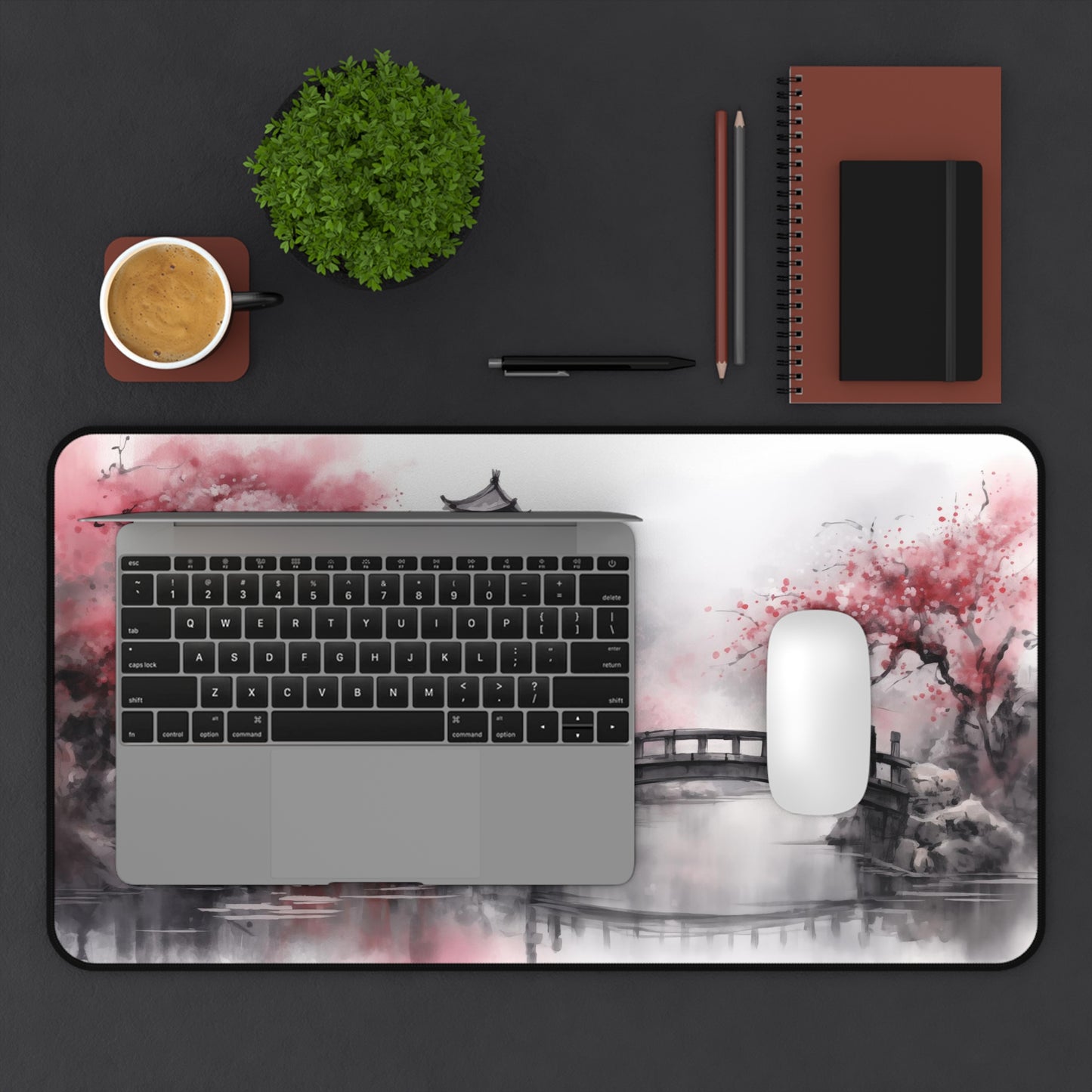 Japanese Garden Inspired Desk Mat