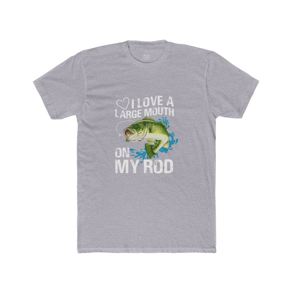 Large Mouth Bass On My Rod - Men's Graphic Funny TShirt